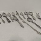 Mixed Lot Of 17 Spoons And Two Forks Stainless Steel Utensils