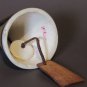 Vintage Southwestern Pottery Bell Wind Chime - Hand Painted Desert Landscape - 3