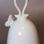 Vintage Treasure Masters Japan Porcelain Bell &acirc;�� 4.5" Pink Lily & 3D Butterfly