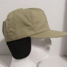 Kahaki Colored Thinsulate Hat With Ear Flaps Quilted Liner Size Small Kahaki Colored Thinsulate Hat With Ear Flaps Quilted Liner Size Small
