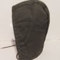 Button On Winter Hood With Drawstring Tie Green Red Fiber Lining Size Small Boy