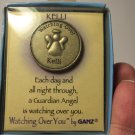 Ganz "Watching Over You" Guardian Angel Medallion Token - KELLI - New In Box
