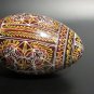 Ukrainian Pysanka Egg Hand Painted Folk Art Easter Egg 3.5â Intricate Design