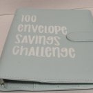 100 Envelope Savings Challenge Binder In A Teal Color In Good Condition