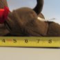 Vintage 2015 Animal Adventure Floppy Brown Dog Plush Red Ribbon - 10 Inch
