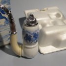 1973 Avon Dutch Pipe Milk Glass Cologne Decanter - Unused with Original Box