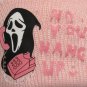 Pink Beanie Stocking Cap Scream No You Hang Up Humor Beaine Pink Unisex Beanie