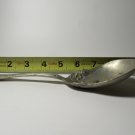 Vintage Solid Nickel Silver Serving Spoon - Ornate Floral Pattern Vintage Solid Nickel Silver Serving Spoon - Ornate Floral Pattern