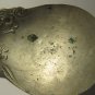 Vintage Solid Nickel Silver Serving Spoon - Ornate Floral Pattern