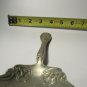Vintage Solid Nickel Silver Serving Spoon - Ornate Floral Pattern