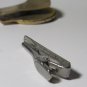Vintage Menâs Accessory Lot â Gold-Tone Blank Money Clip & Textured Tie Bar