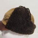 Trapper Hat Canvas Cap With Faux Fur Ear Flaps Leather Bill Quilted Liner Small Trapper Hat Canvas Cap With Faux Fur Ear Flaps Leather Bill Quilted Liner Small