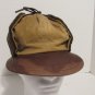 Trapper Hat Canvas Cap With Faux Fur Ear Flaps Leather Bill Quilted Liner Small