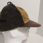 Trapper Hat Canvas Cap With Faux Fur Ear Flaps Leather Bill Quilted Liner Small