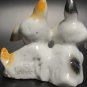 Adorable Vintage Hand-Painted Porcelain Scottish Terrier Puppies Figurine