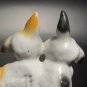 Adorable Vintage Hand-Painted Porcelain Scottish Terrier Puppies Figurine