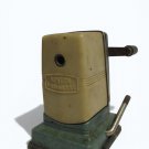 Vintage Boston Vacuumette Pencil Sharpener Suction Base Hand Crank Beige Green Vintage Boston Vacuumette Pencil Sharpener Suction Base Hand Crank Beige Green