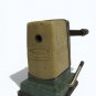 Vintage Boston Vacuumette Pencil Sharpener Suction Base Hand Crank Beige Green