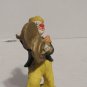 Vintage Clown Figurine Wood Base 1996 From Kmart 4" Tall