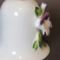 Vintage 3D Applied Violet Porcelain Bell – 5.5"