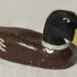 Antique Style Wood Duck Decoy - 13" Long, Heavy Rustic Cabin Decor