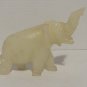 Onyx Elephant Figurine Heavy Elephant Solid Onyx Cream Color With Darker Hues