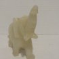 Onyx Elephant Figurine Heavy Elephant Solid Onyx Cream Color With Darker Hues