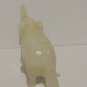 Onyx Elephant Figurine Heavy Elephant Solid Onyx Cream Color With Darker Hues