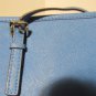 Michael Kors Saffiano Leather Tote Bag Blue And Navy Colorblocked Design Used