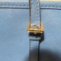 Michael Kors Saffiano Leather Tote Bag Blue And Navy Colorblocked Design Used