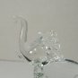 Vintage Cristal D'Arques Clear Lead Crystal Elephant Figurine Trunk Up