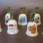 Vintage 1991 Brenda Thomas "12 Days of Christmas" Porcelain Bell Collection