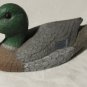 Vintage Ceramic Mallard Duck Decoy Statue – 13" Long, Hand-Painted