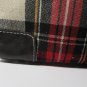 Vintage Plaid Domed Cosmetic Pouch / Makeup Bag