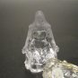 Vintage Clear Acrylic Miniature Nativity Set - 3 Piece Holy Family - 2" Tall