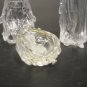 Vintage Clear Acrylic Miniature Nativity Set - 3 Piece Holy Family - 2" Tall