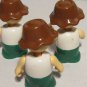 Vintage L'il Playmates Figures Roughly 2" Tall Farm Playsets Figures Playmates