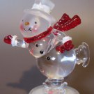 Vintage LED Acrylic Skating Snowman – 4" Holiday Decor Vintage LED Acrylic Skating Snowman – 4" Holiday Decor