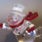 Vintage LED Acrylic Skating Snowman â 4" Holiday Decor