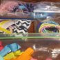 Large Lot Of Unused Girls Hair Ties Ribbon Barrettes