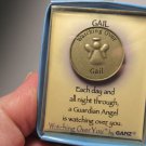 Ganz "Watching Over You" Guardian Angel Keepsake Token - Personal Name: GAIL