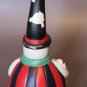 Vintage Ceramic Snowman Hand Bell â 6.5" Tall