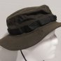 Boonie Hat Green And Black With String Tie Custom Made USA Size Small