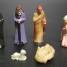 Vintage Miniature Nativity Set - 6 Piece Micro Mini Plastic Figurines - 1.25" Vintage Miniature Nativity Set - 6 Piece Micro Mini Plastic Figurines - 1.25"
