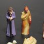 Vintage Miniature Nativity Set - 6 Piece Micro Mini Plastic Figurines - 1.25"