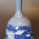 Currier & Ives "A Home in the Wilderness" Vintage Porcelain Bell