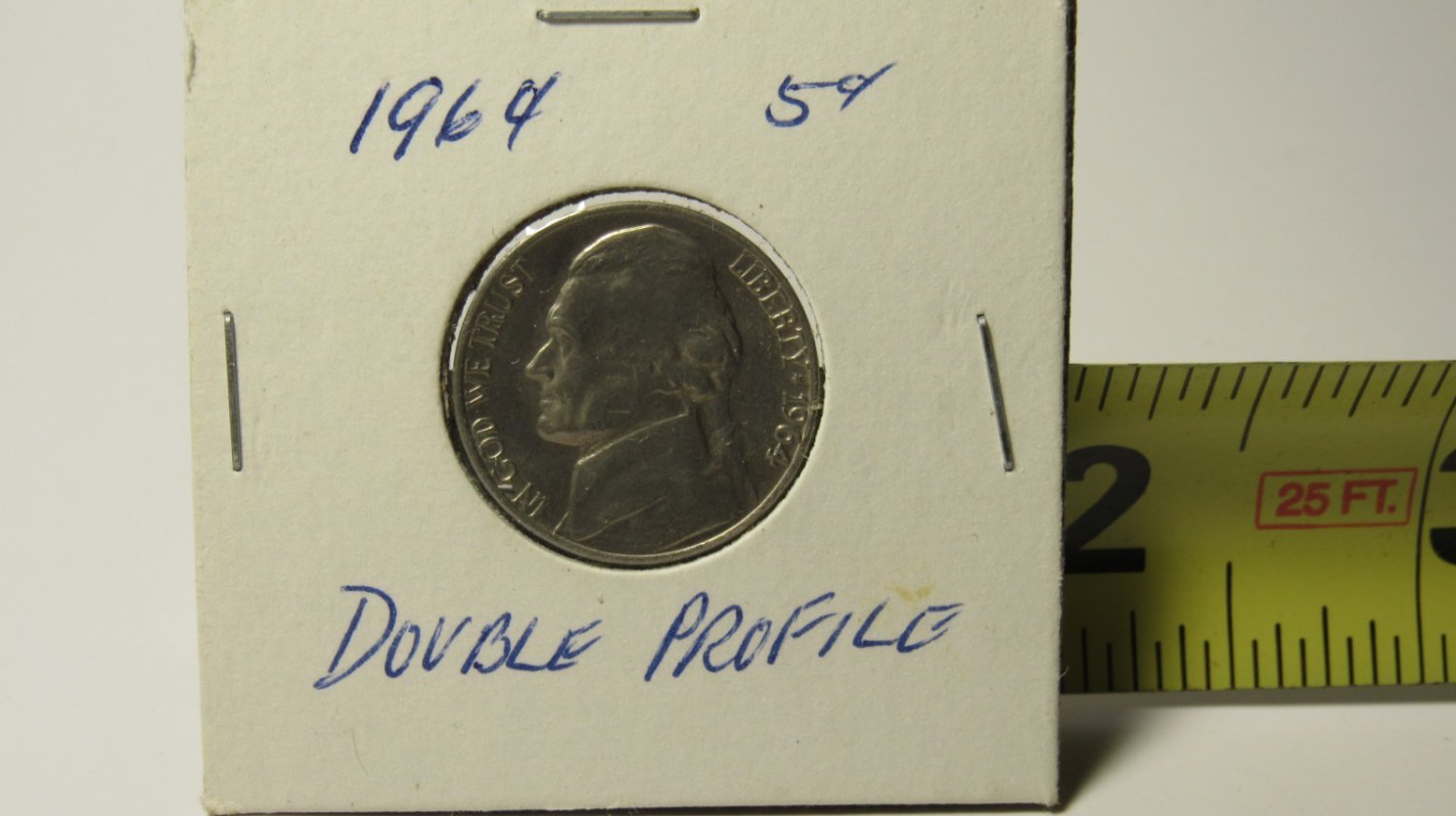 1964 Jefferson Nickel - Potential "Double Profile" Error - Circulated