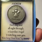 Andrew Watching Over You Guardian Angel Token Coin Medallion Keepsake by GANZ