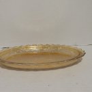 Vintage Carnival Glass Marigold Tray Collectible Vintage Glass Tray Floral