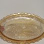 Vintage Carnival Glass Marigold Tray Collectible Vintage Glass Tray Floral
